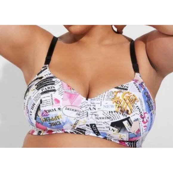 Torrid Curve Bra 360 Back Smoothing Wire Free Lightly Lined Everyday 44C - Picture 2 of 10